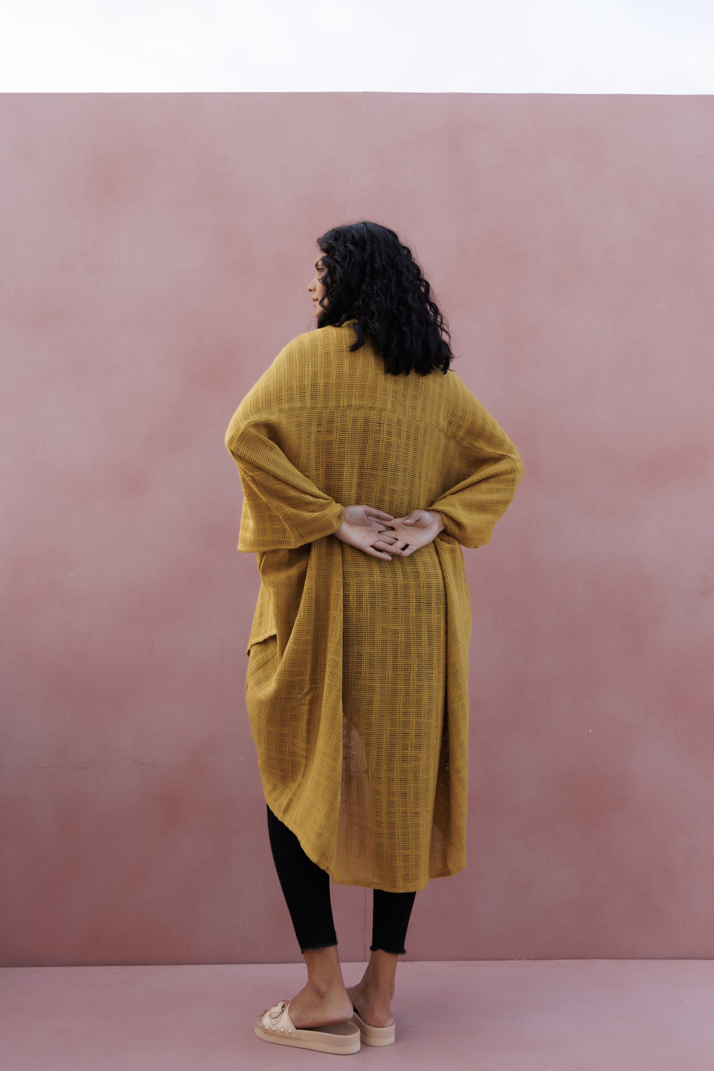 Hemp Cotton Kimono - Marigold