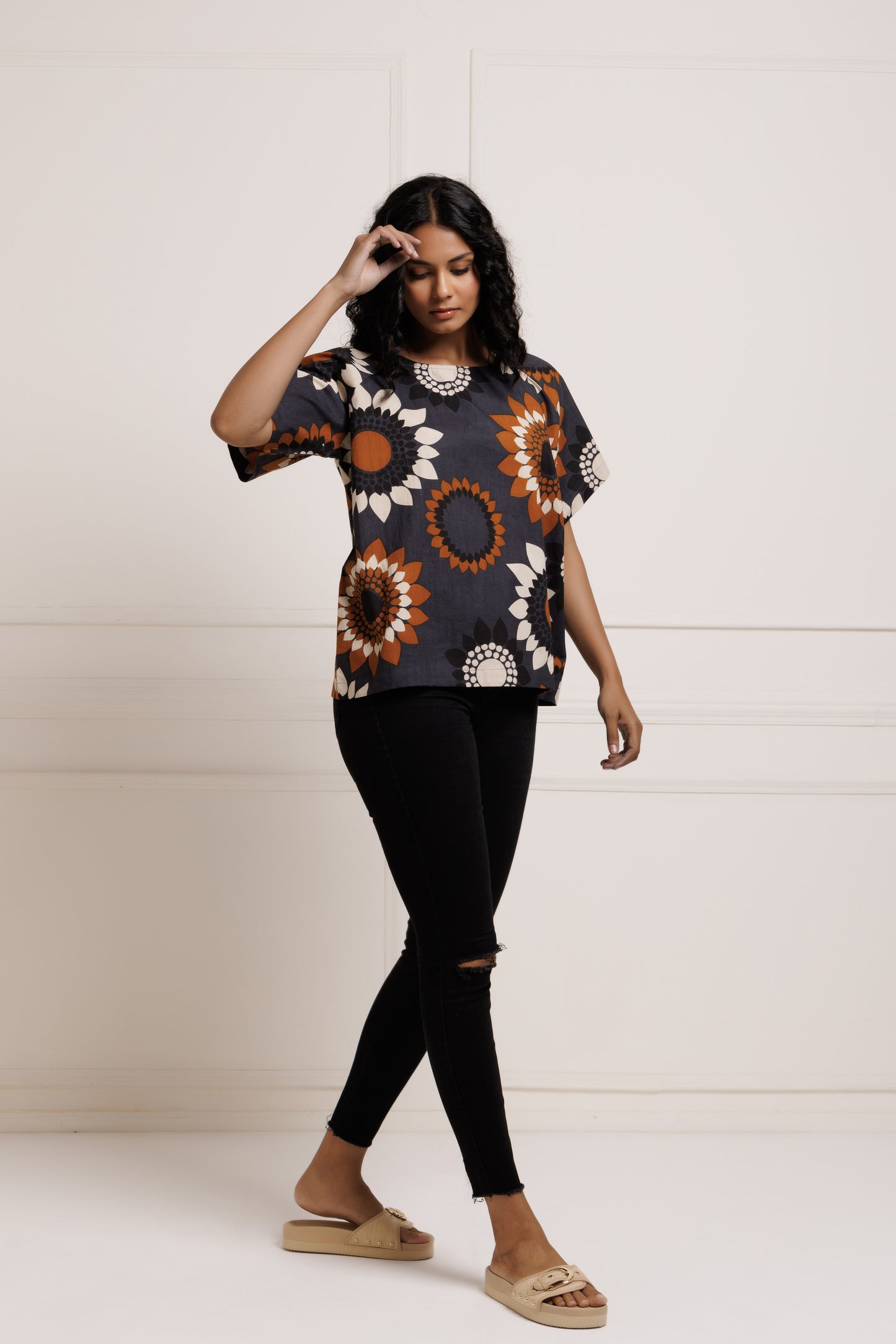 Boxy top - Sunflower