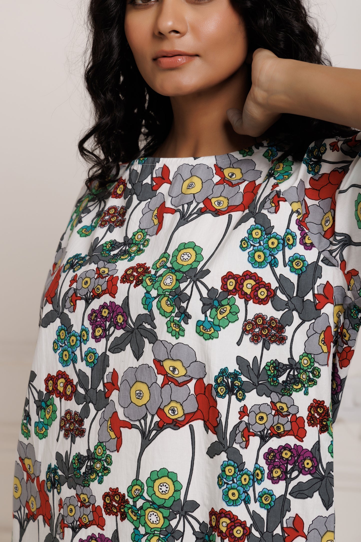 Boxy top - Lolita print