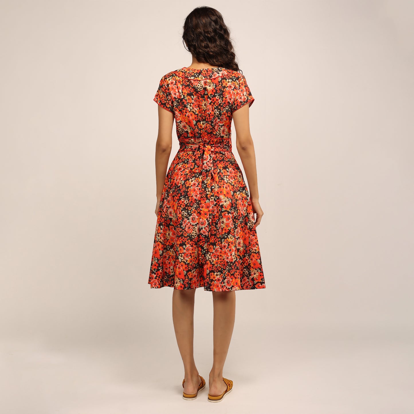 Wrap Dress - Red/Vanilla