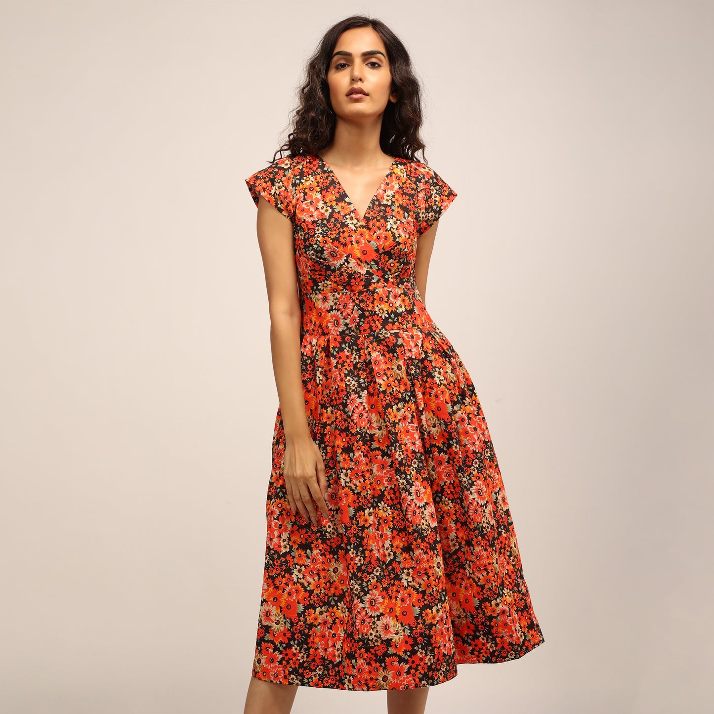 50's Dress - Red - Vanilla