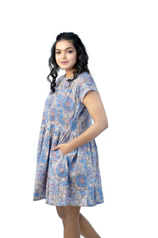 Swing dress - Blue dress