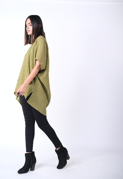 Hemp Cotton Kimono - Army