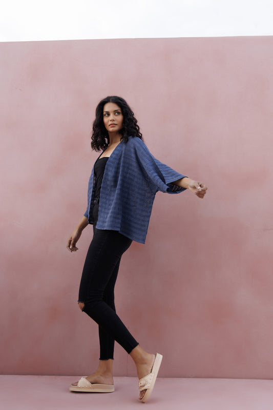 Hemp Cardi - Indigo
