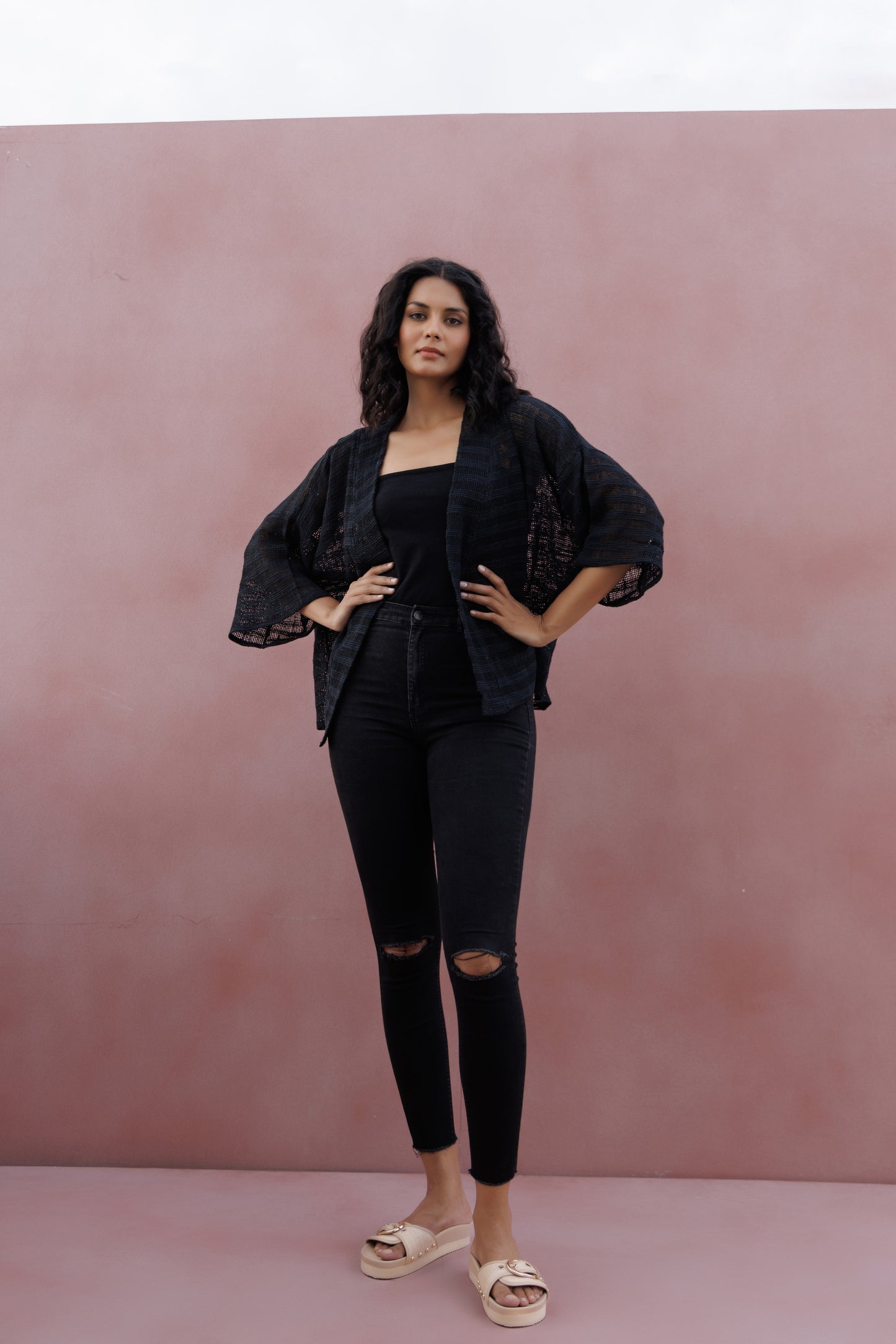 Hemp Cardi - Black