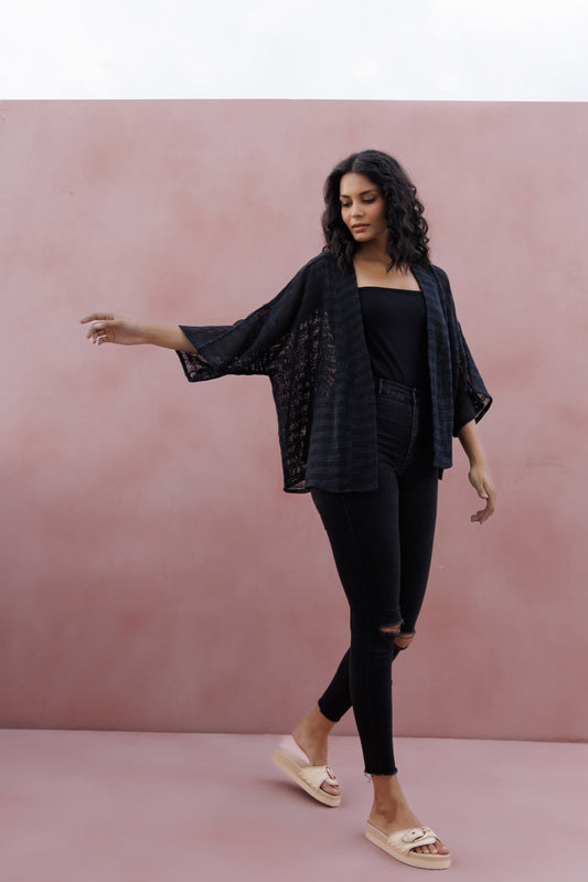 Hemp Cardi - Black