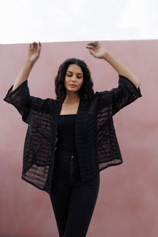 Hemp Cardi - Black