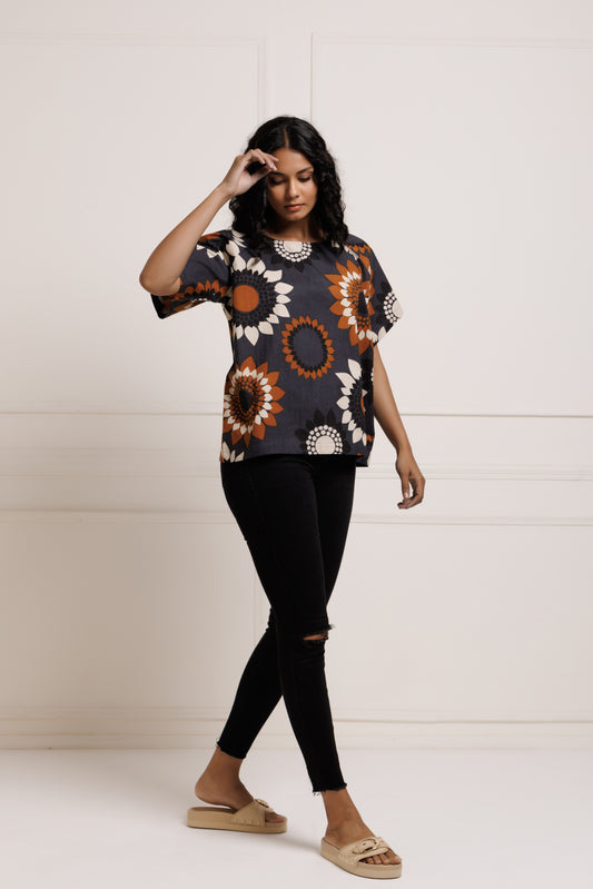 Boxy top - Sunflower
