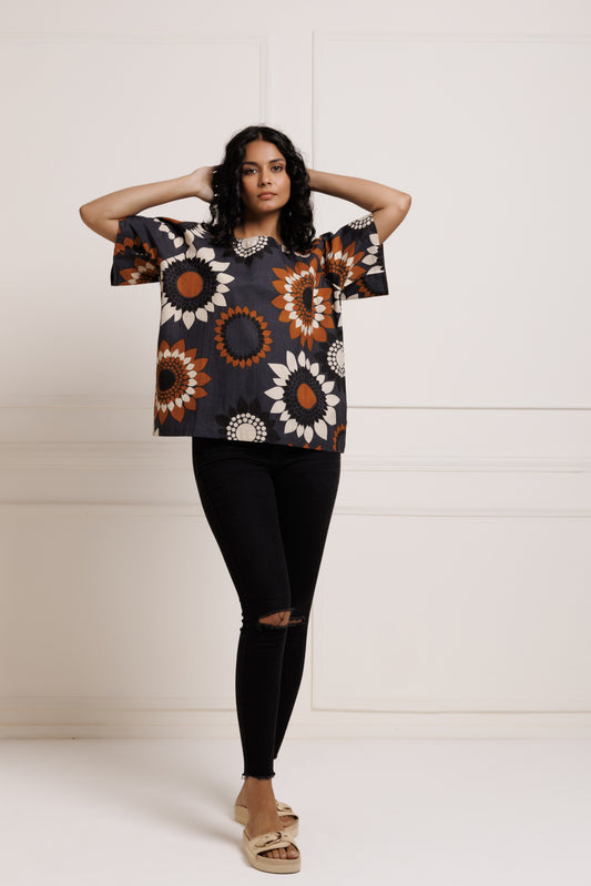Boxy top - Sunflower