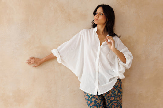 Batwing Shirt - White