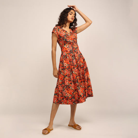 50's Dress - Red - Vanilla