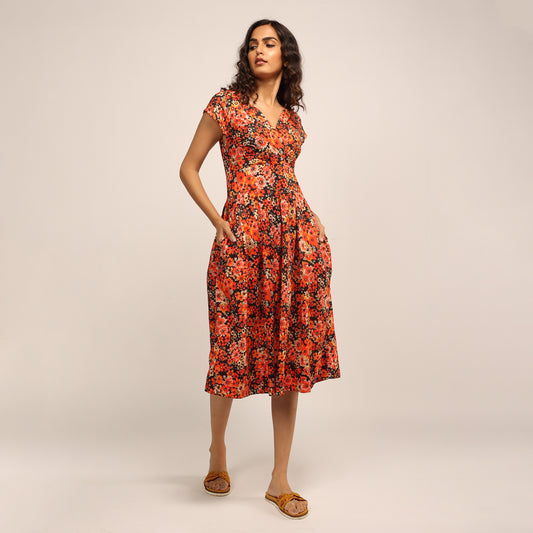 50's Dress - Red - Vanilla