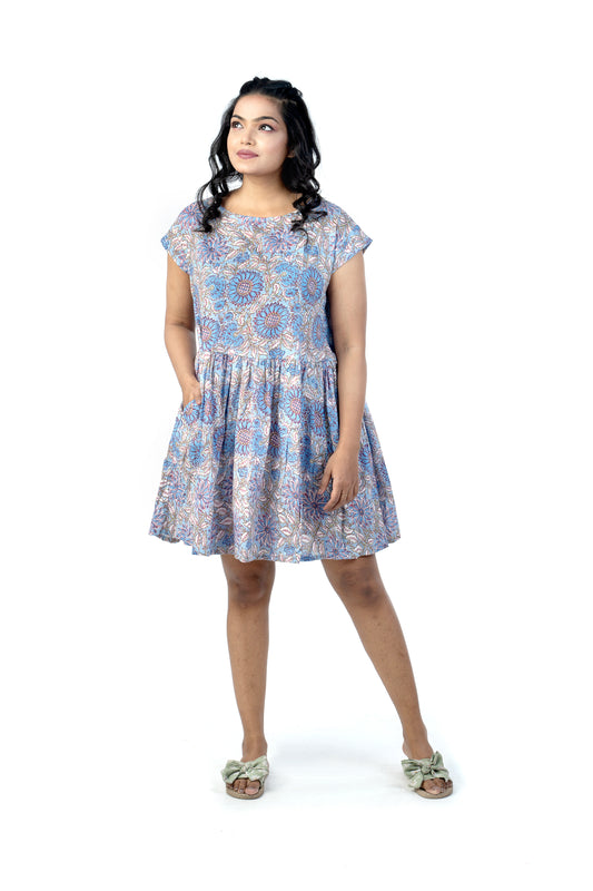 Swing dress - Blue dress