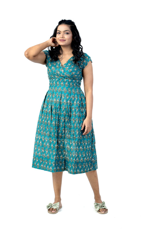 50s dress - Ocean