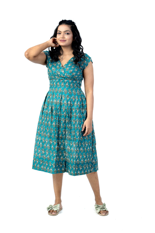 50s dress - Ocean