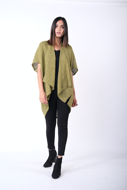 Hemp Cotton Kimono - Army